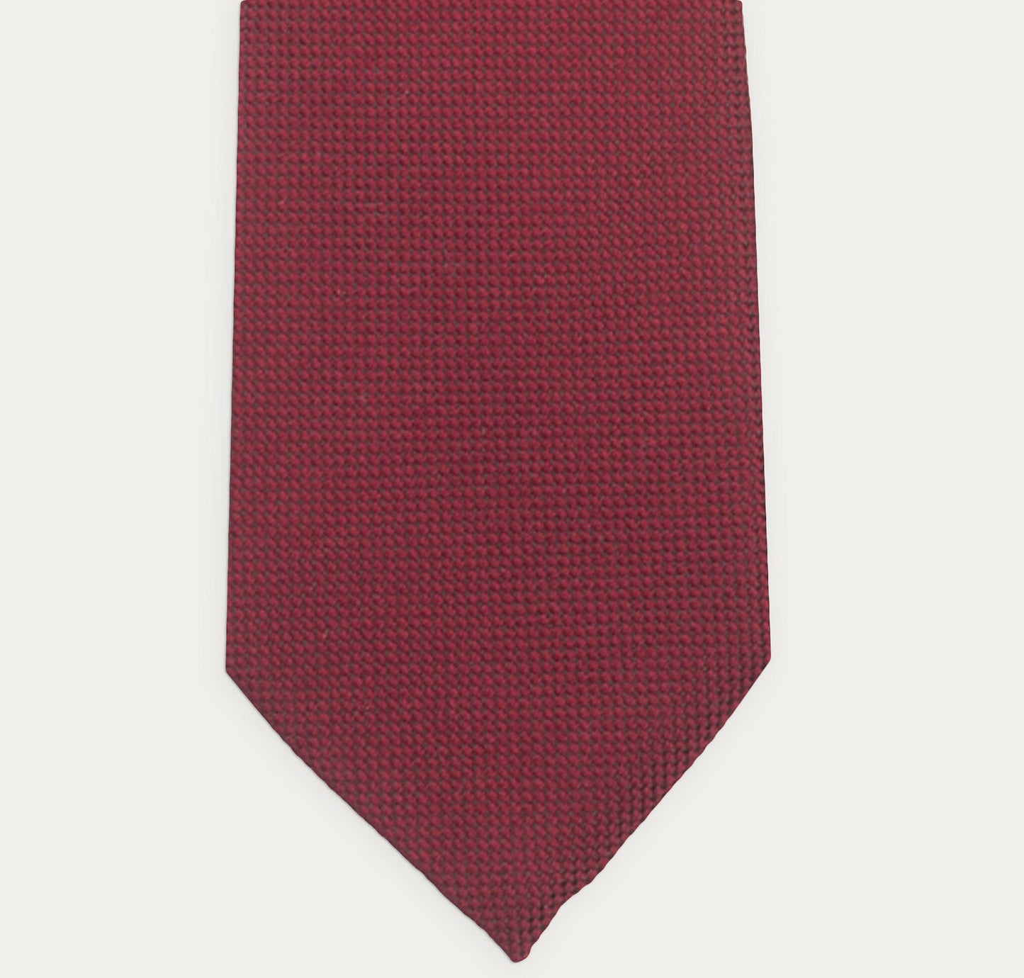 Burgundy wool and silk tie