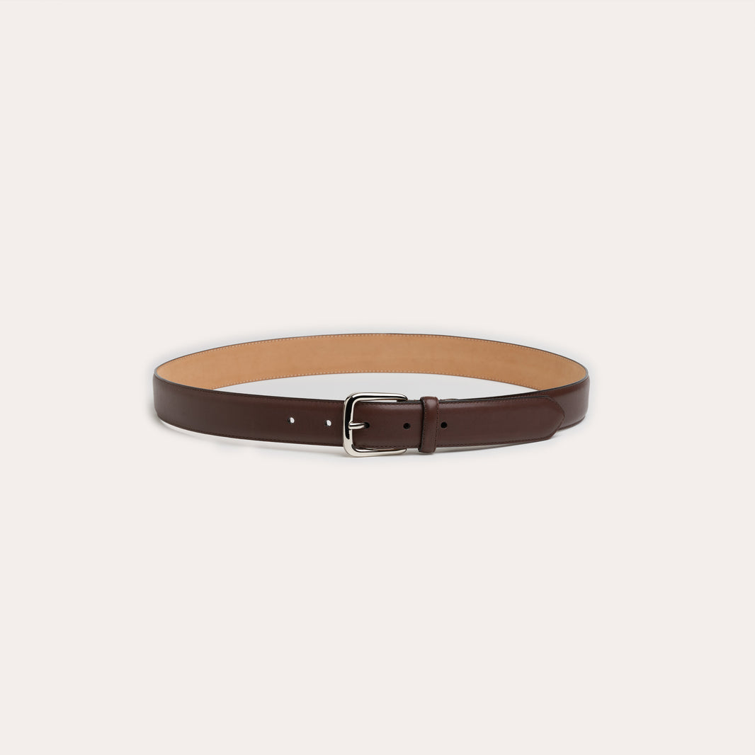 Brown full grain leather belt