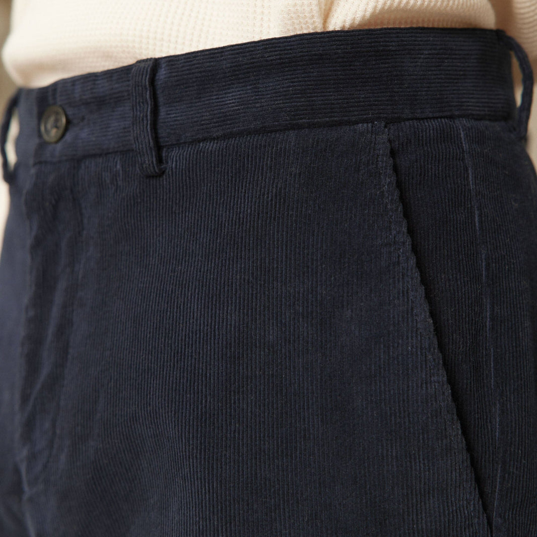 Navy corduroy chinos