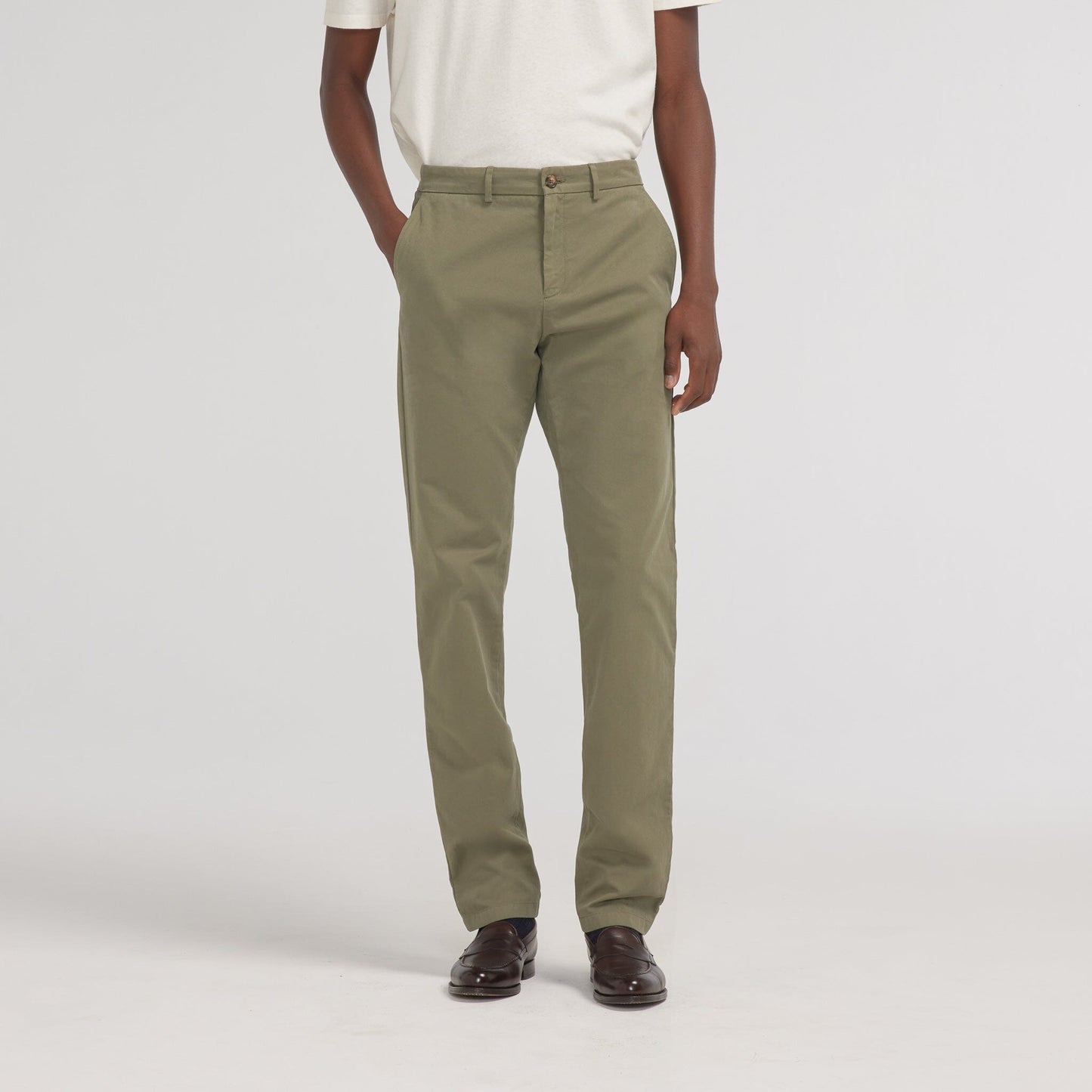 Green chinos