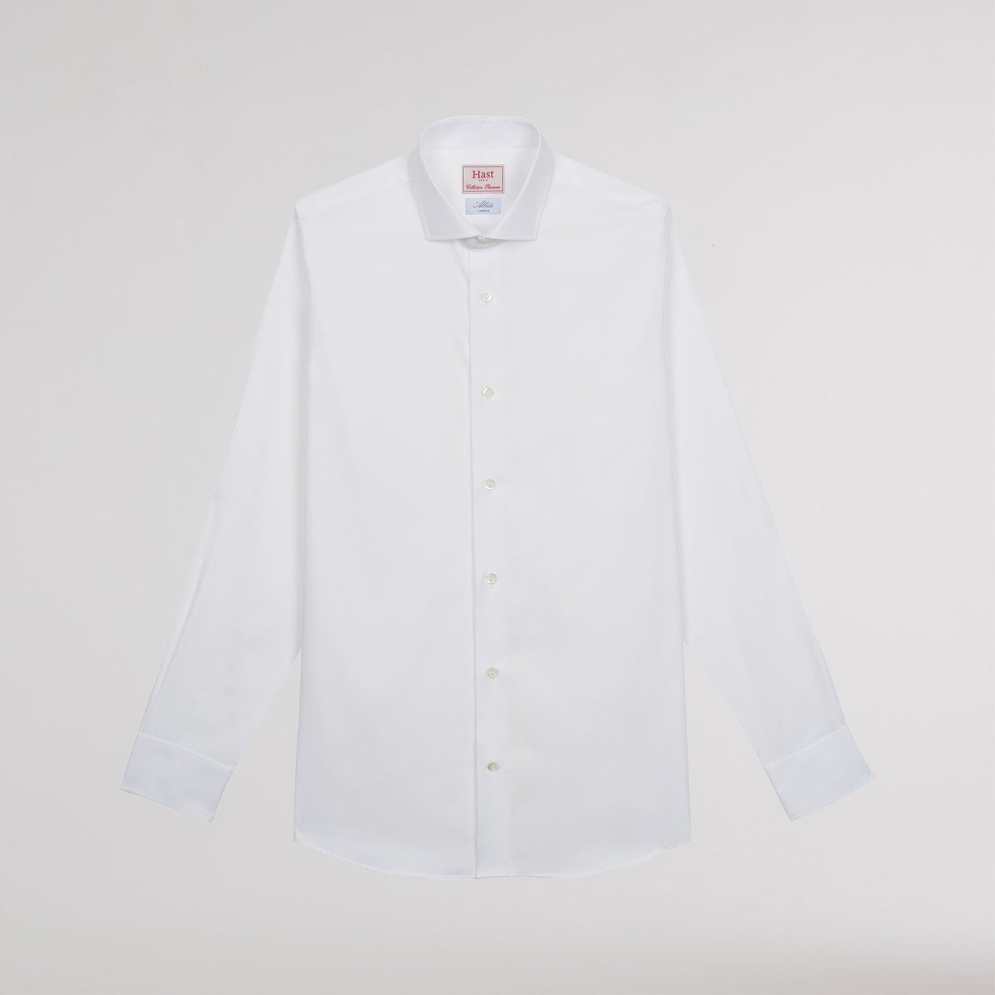 Chemise premium en pinpoint double retors blanche