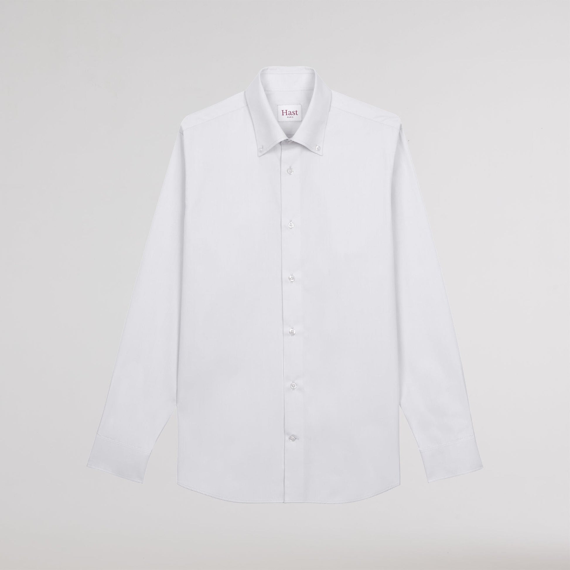 Chemise en popeline double retors blanche