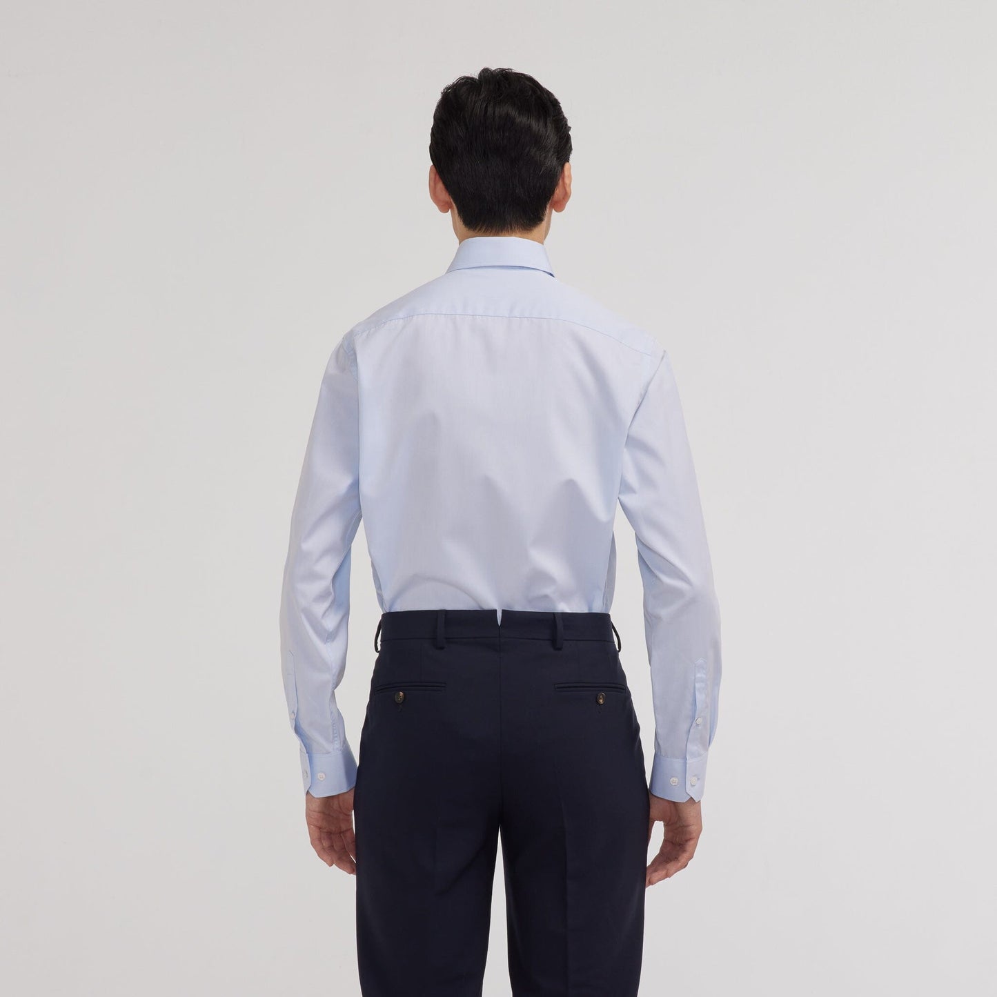 Chemise en oxford double retors bleu ciel