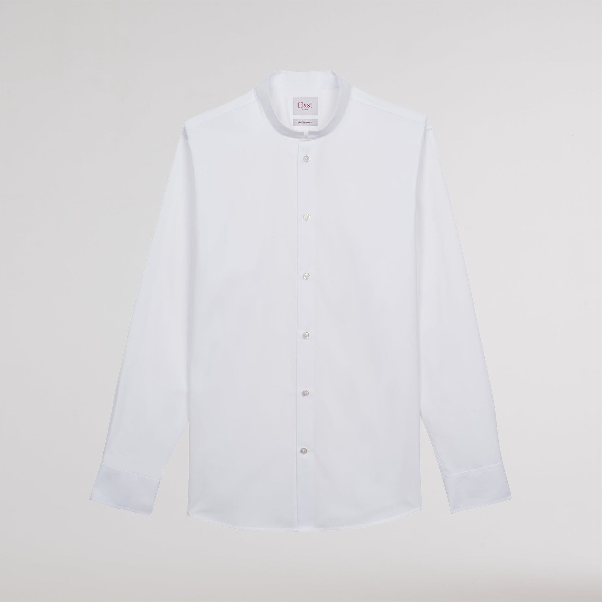 Chemise en popeline double retors blanche