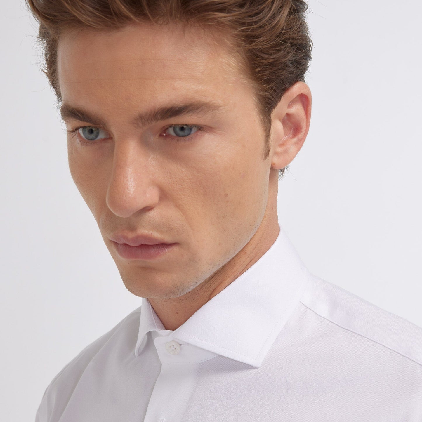 Chemise en oxford double retors blanche