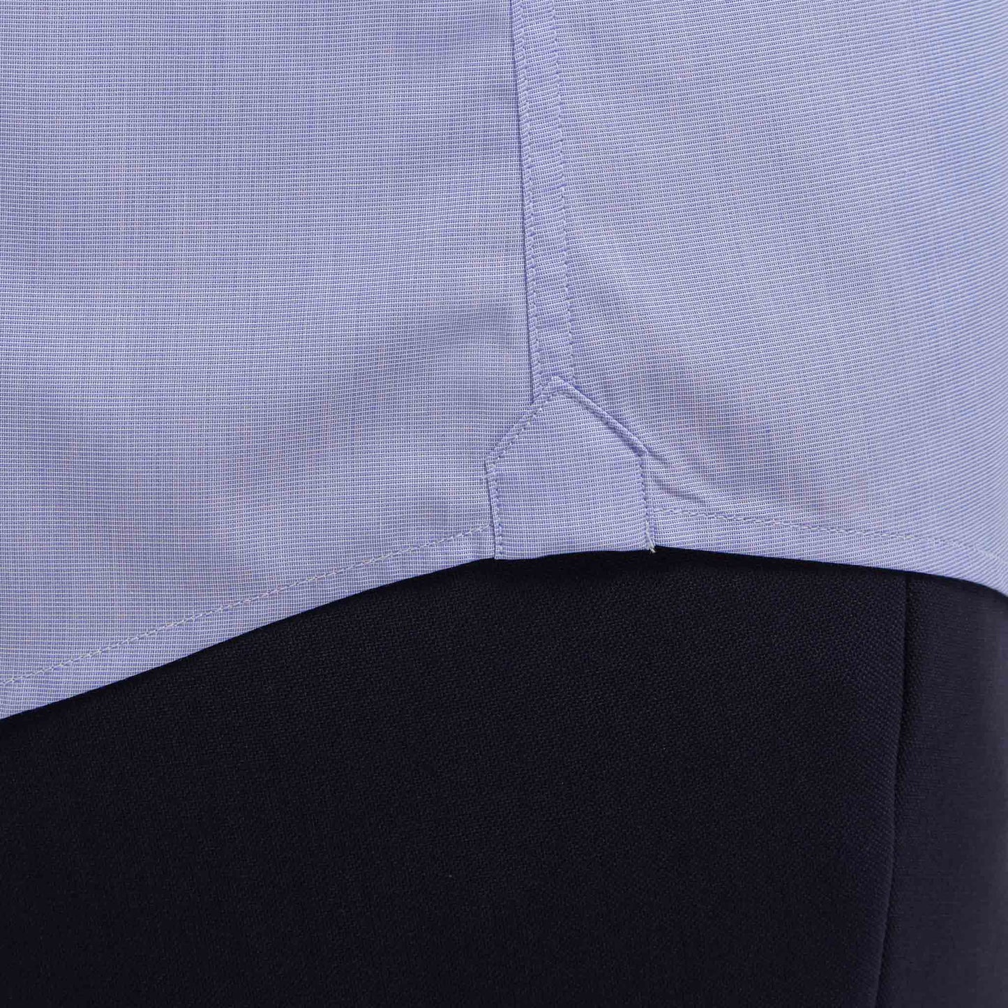 Chemise premium en fil à fil  double retors bleue