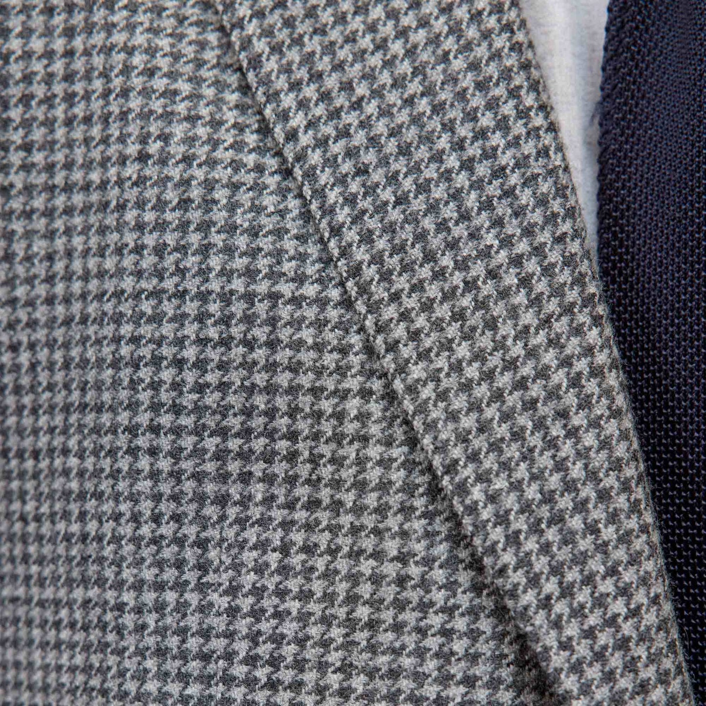 Grey houndstooth wool jacket