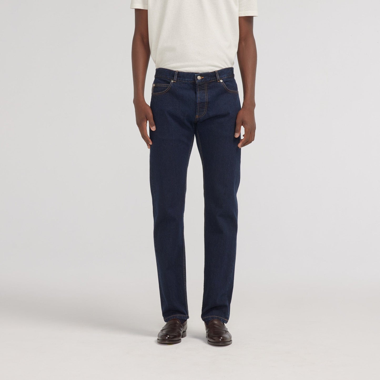 Jean indigo selvedge en coton biologique