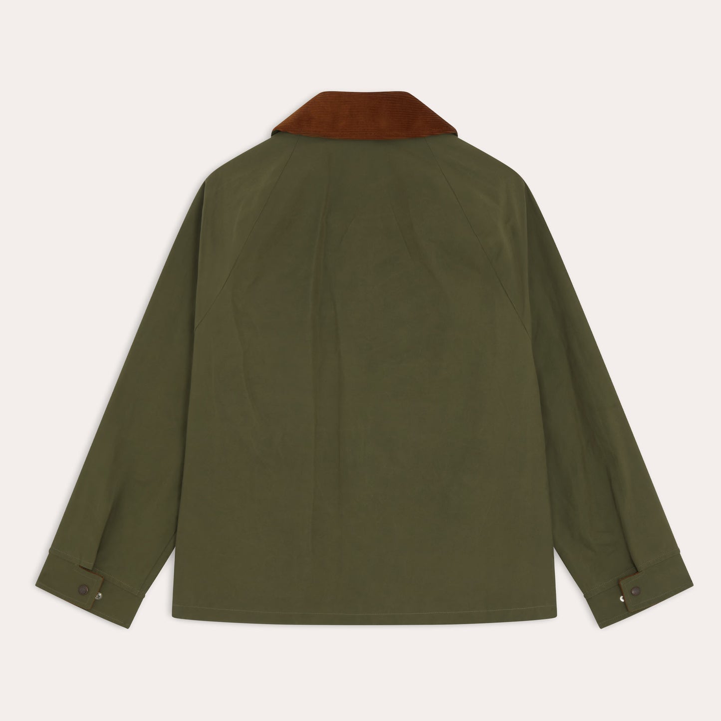 Blouson en coton ciré vert