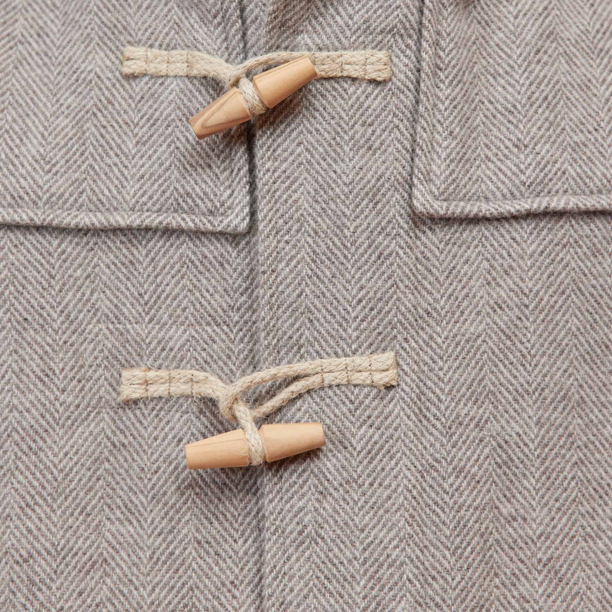 Duffle-coat en laine beige