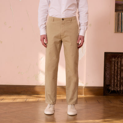 Beige casual pants