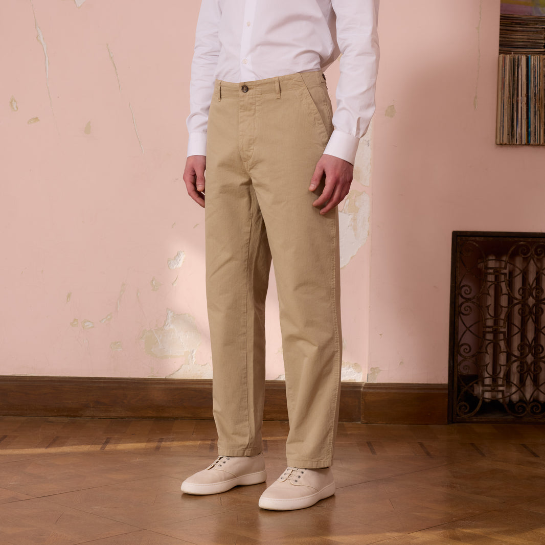 Pantalon décontracté beige