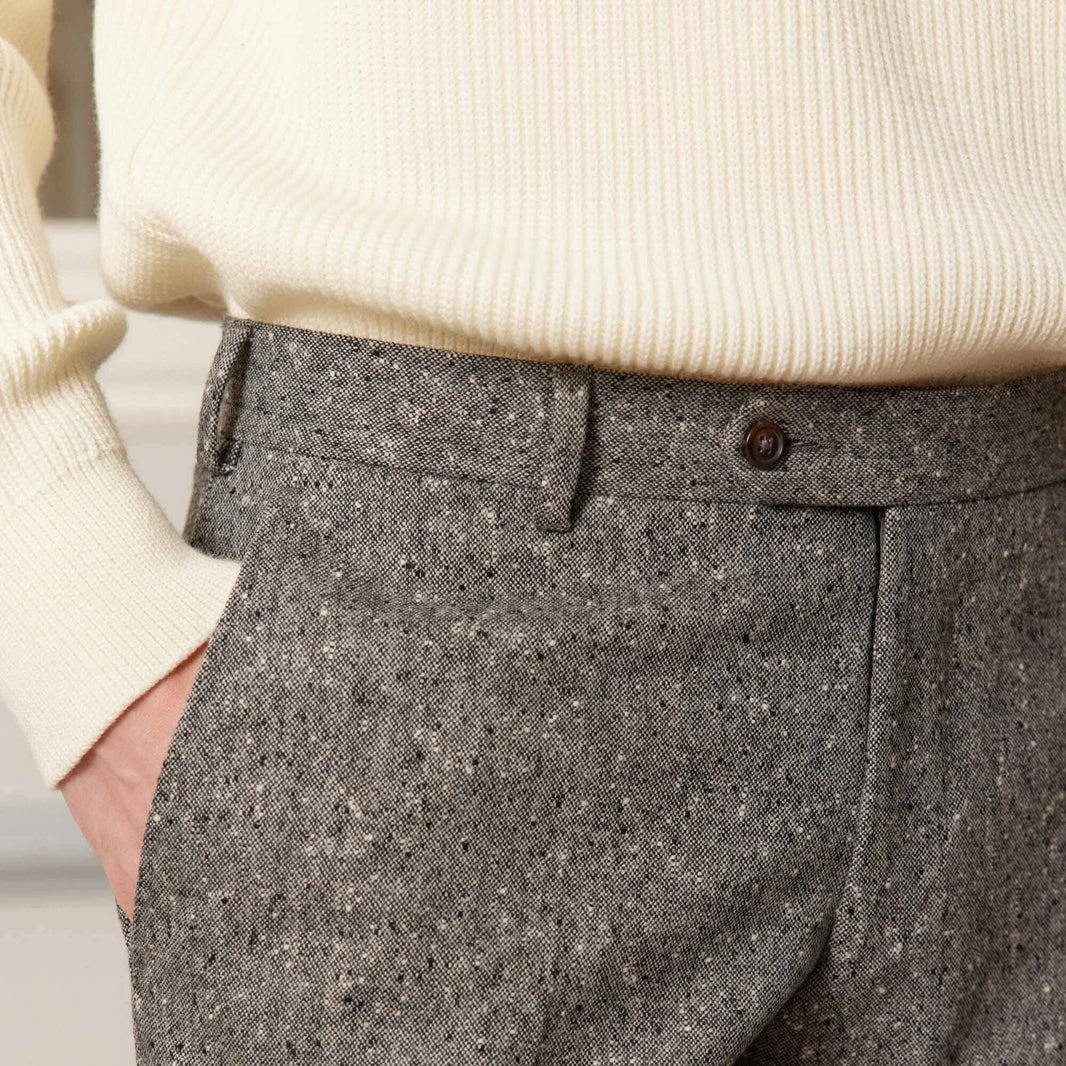 Chip gray wool flannel pants