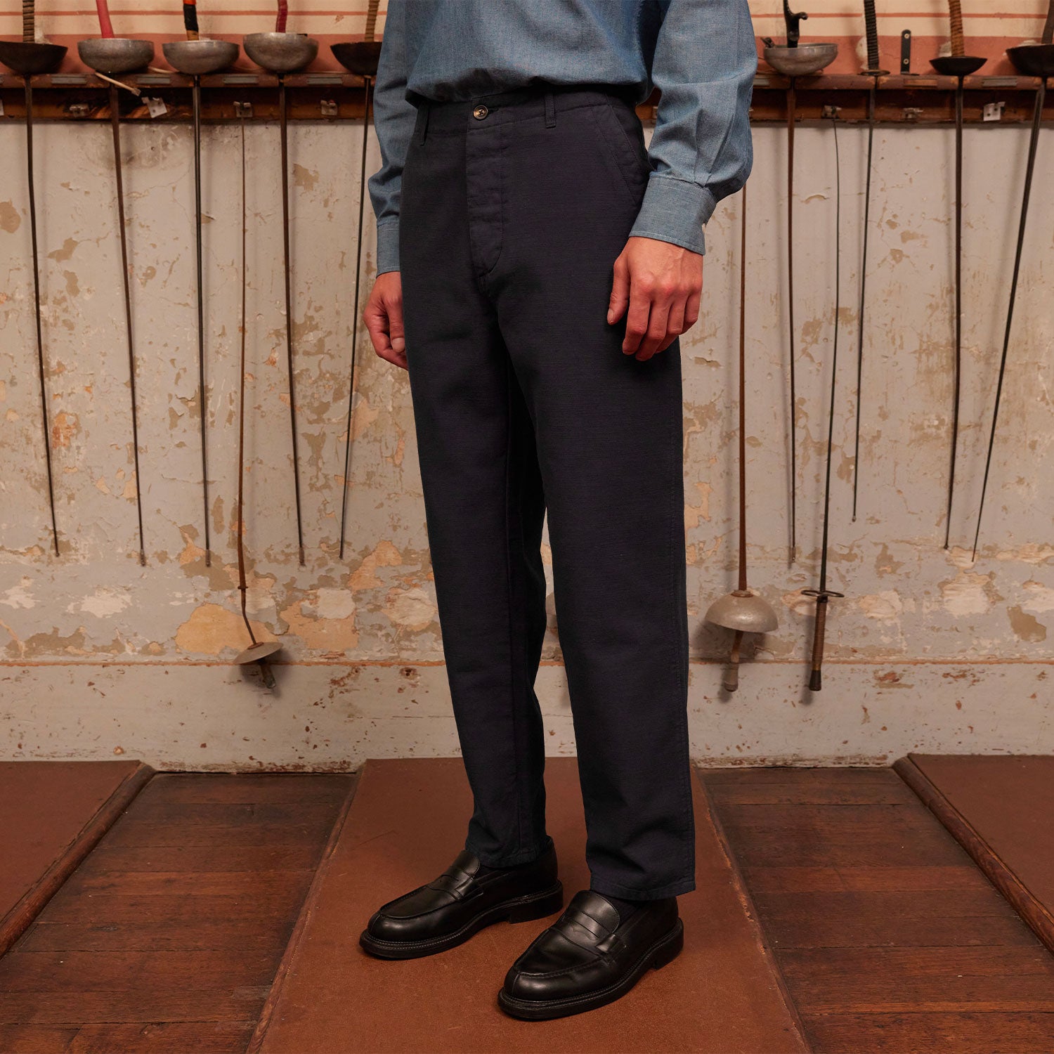 Pantalon décontracté marine