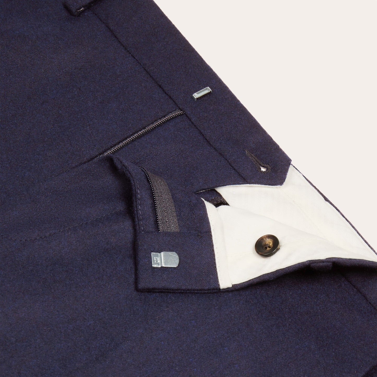 Navy wool pants