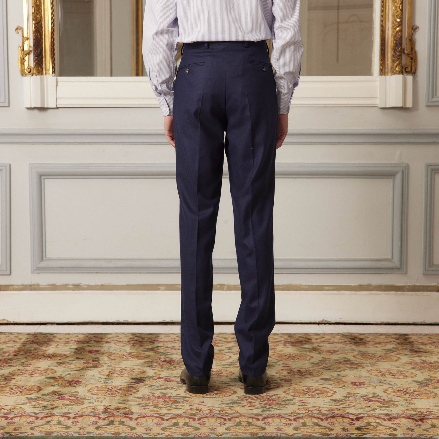 Navy wool pants