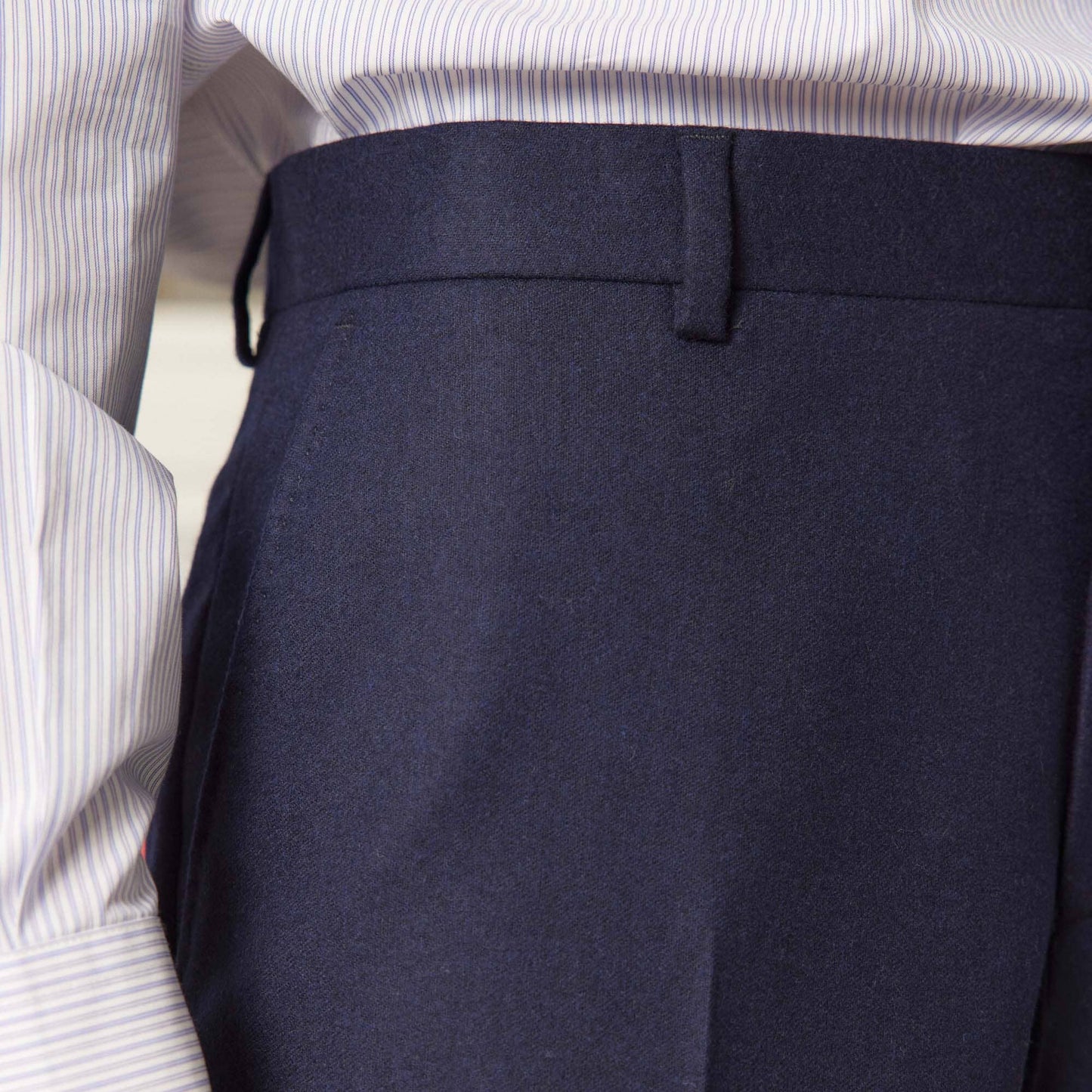 Navy wool pants