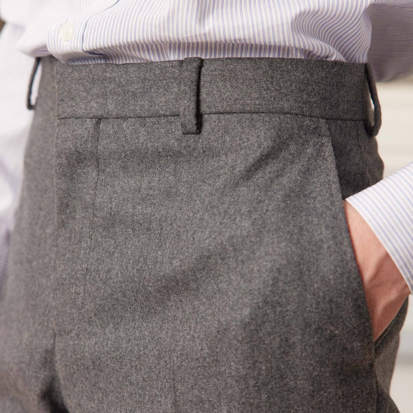 Grey wool pants