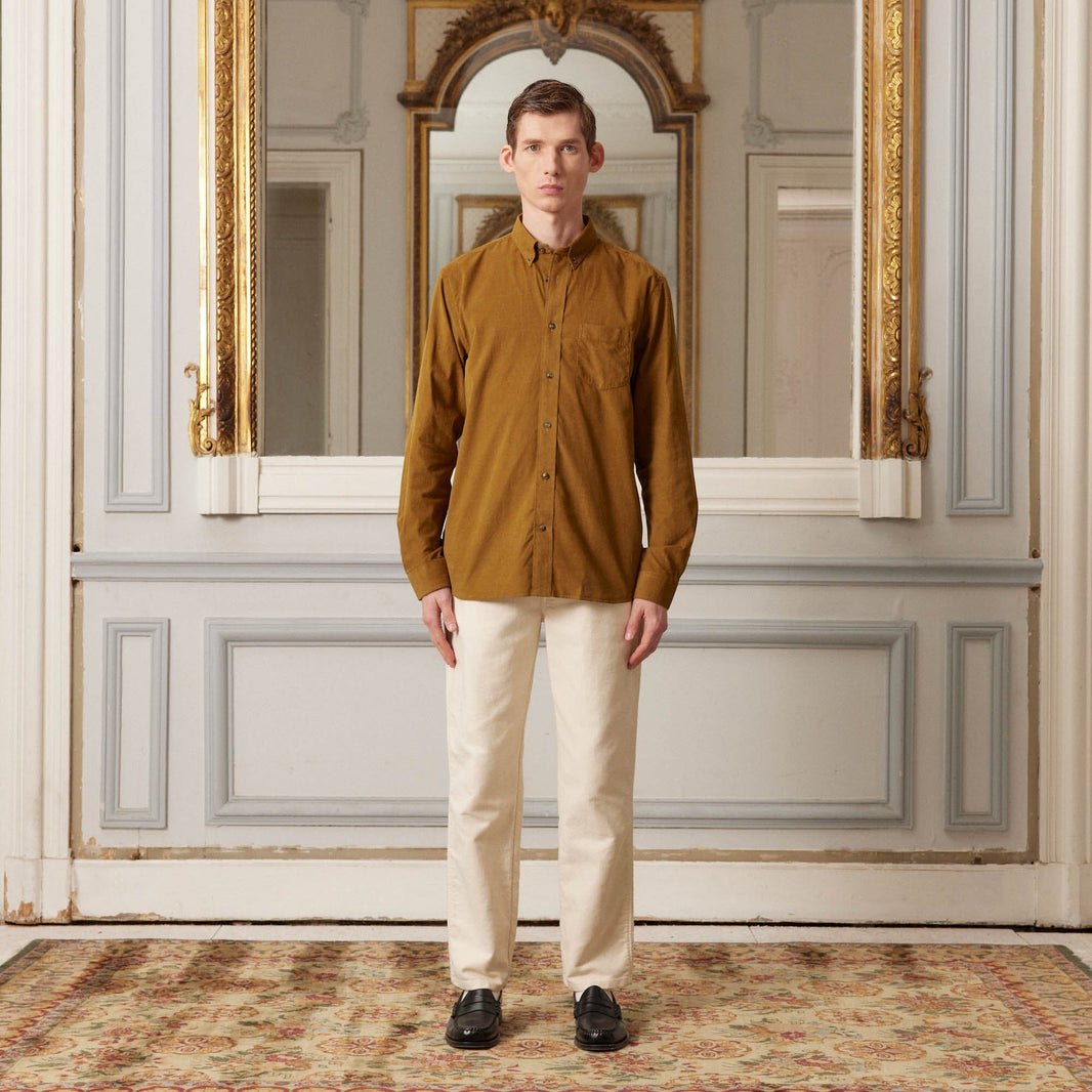 Camel corduroy shirt