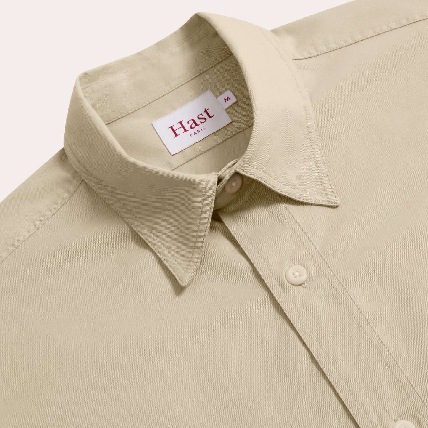 Beige twill shirt