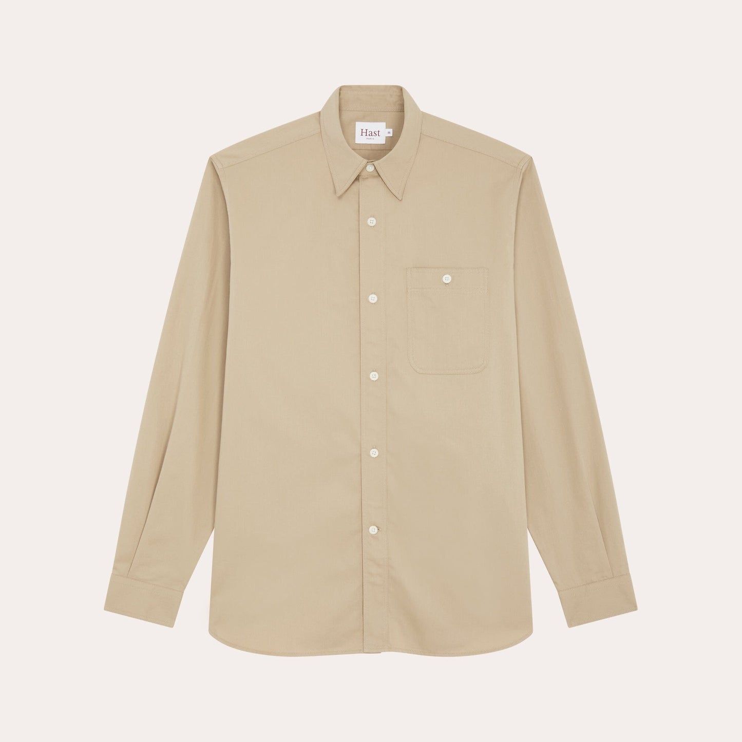 Beige twill shirt