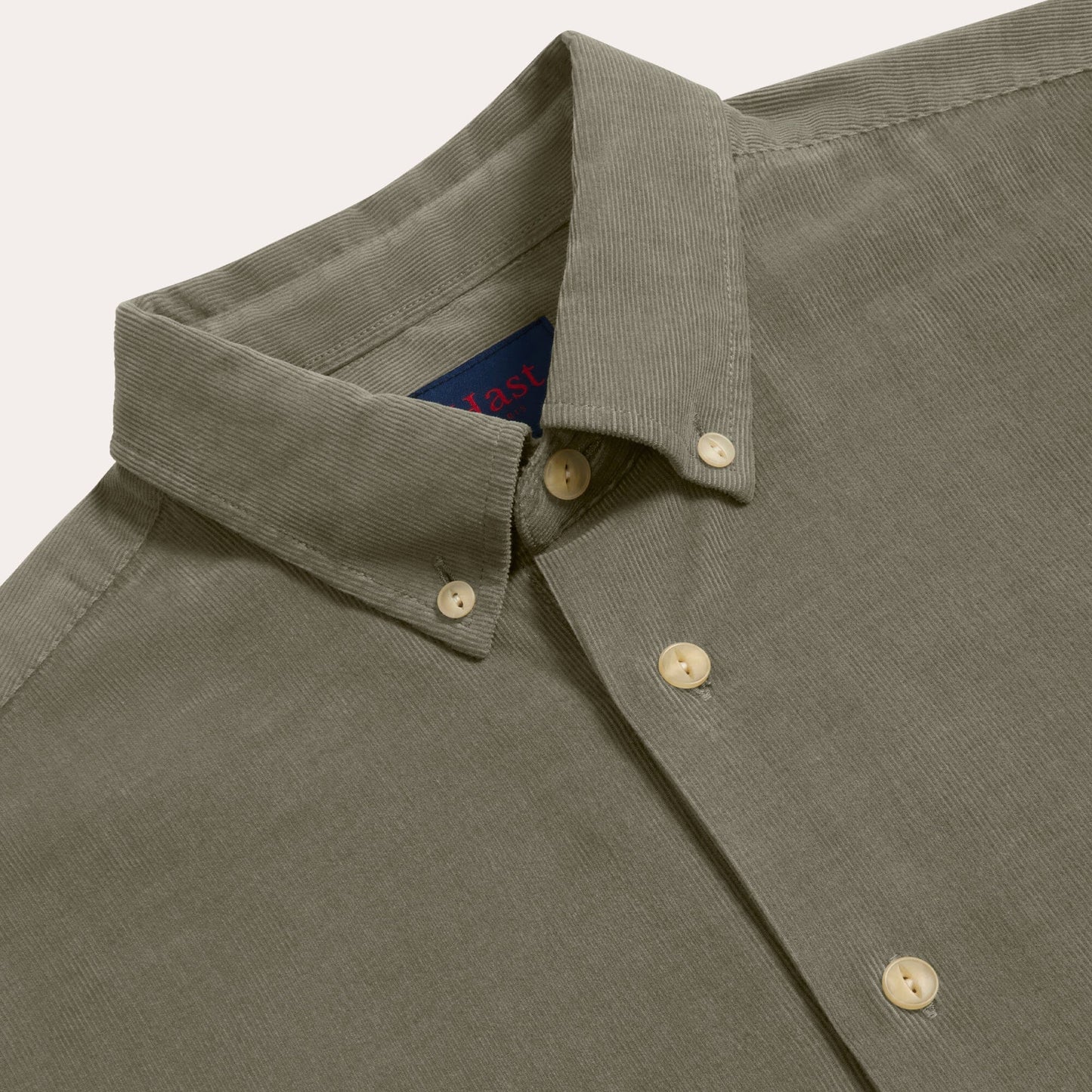 Chemise en velours vert sauge