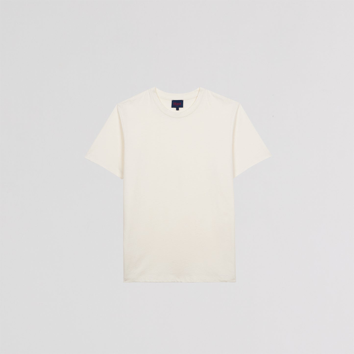 Ecru cotton and linen T-shirt