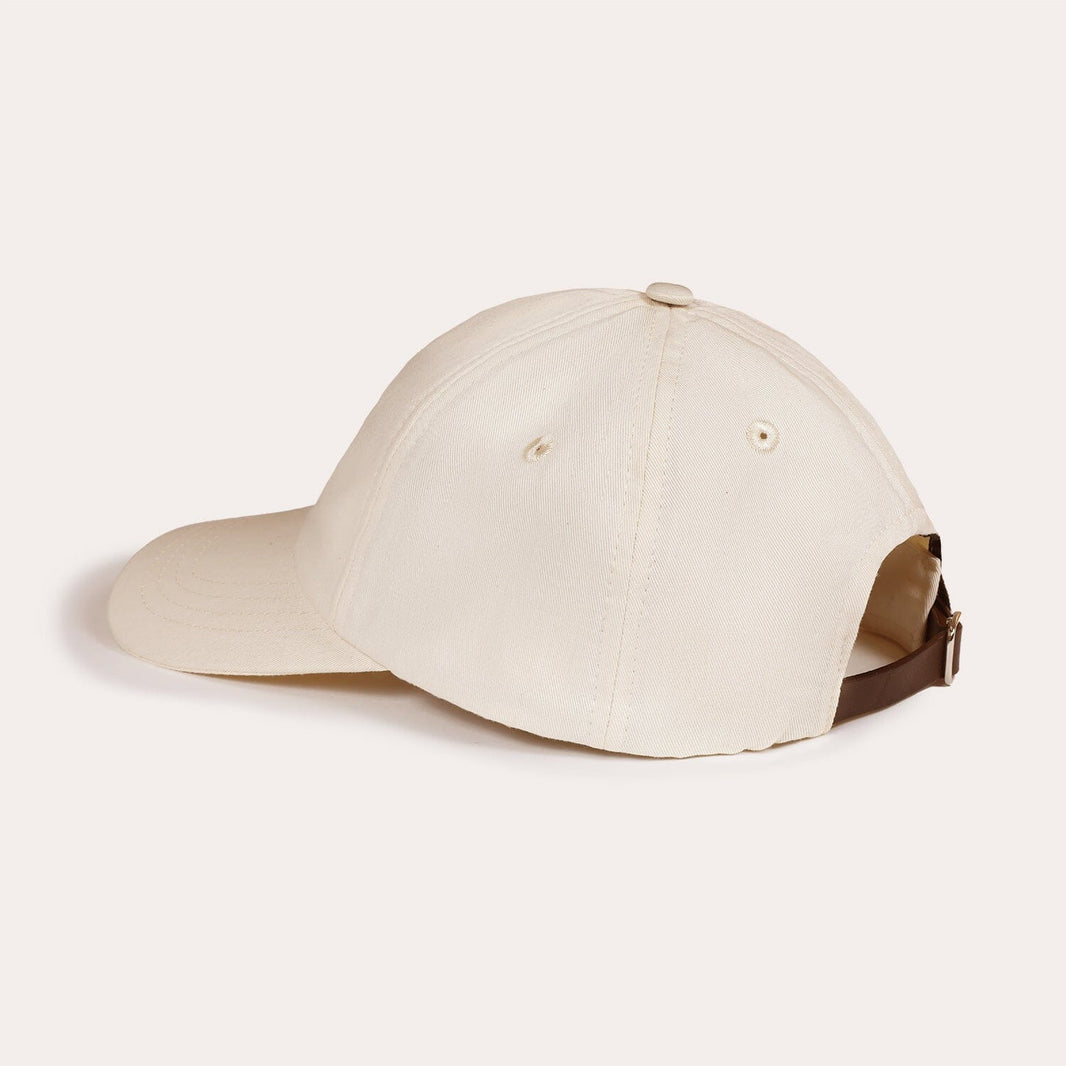 Casquette écrue brodée