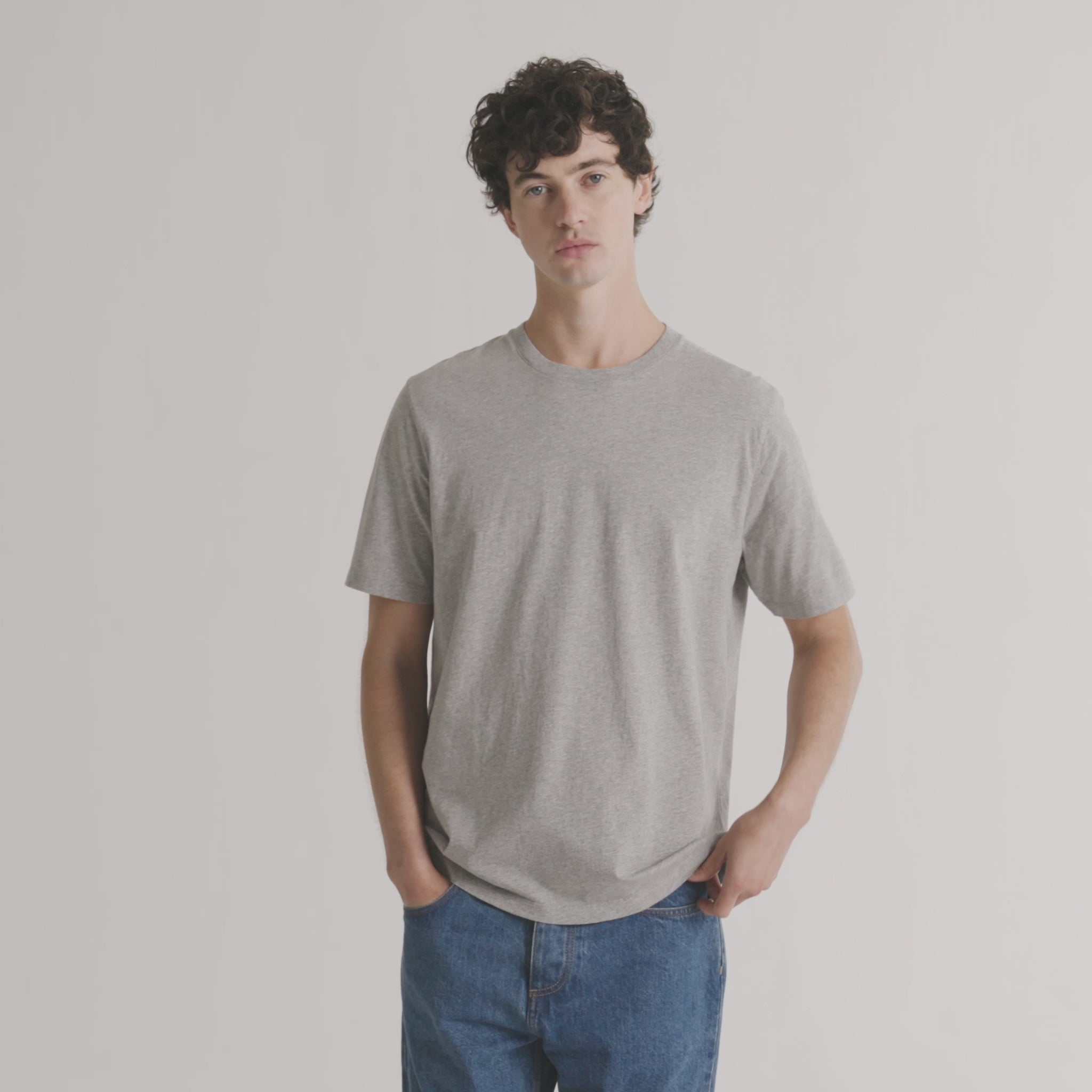 Gray organic cotton T-shirt