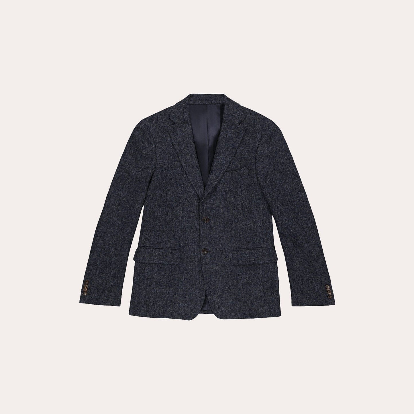 Veste en laine bleu chiné